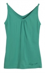 Camiseta tirante Living Crafts algod�n org�nico color verde
