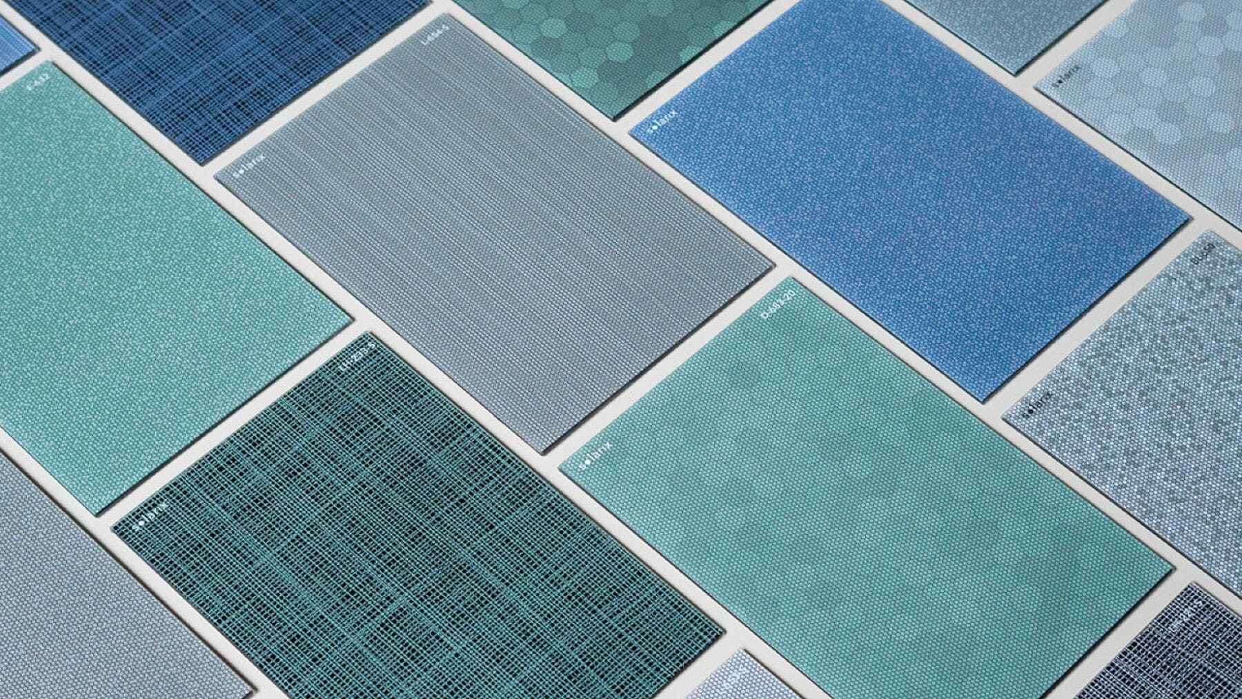 Multicolored solar panels