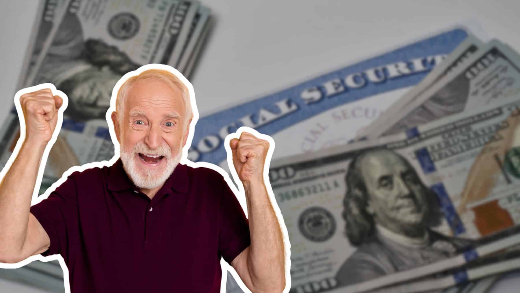 Social Security documents, American flag