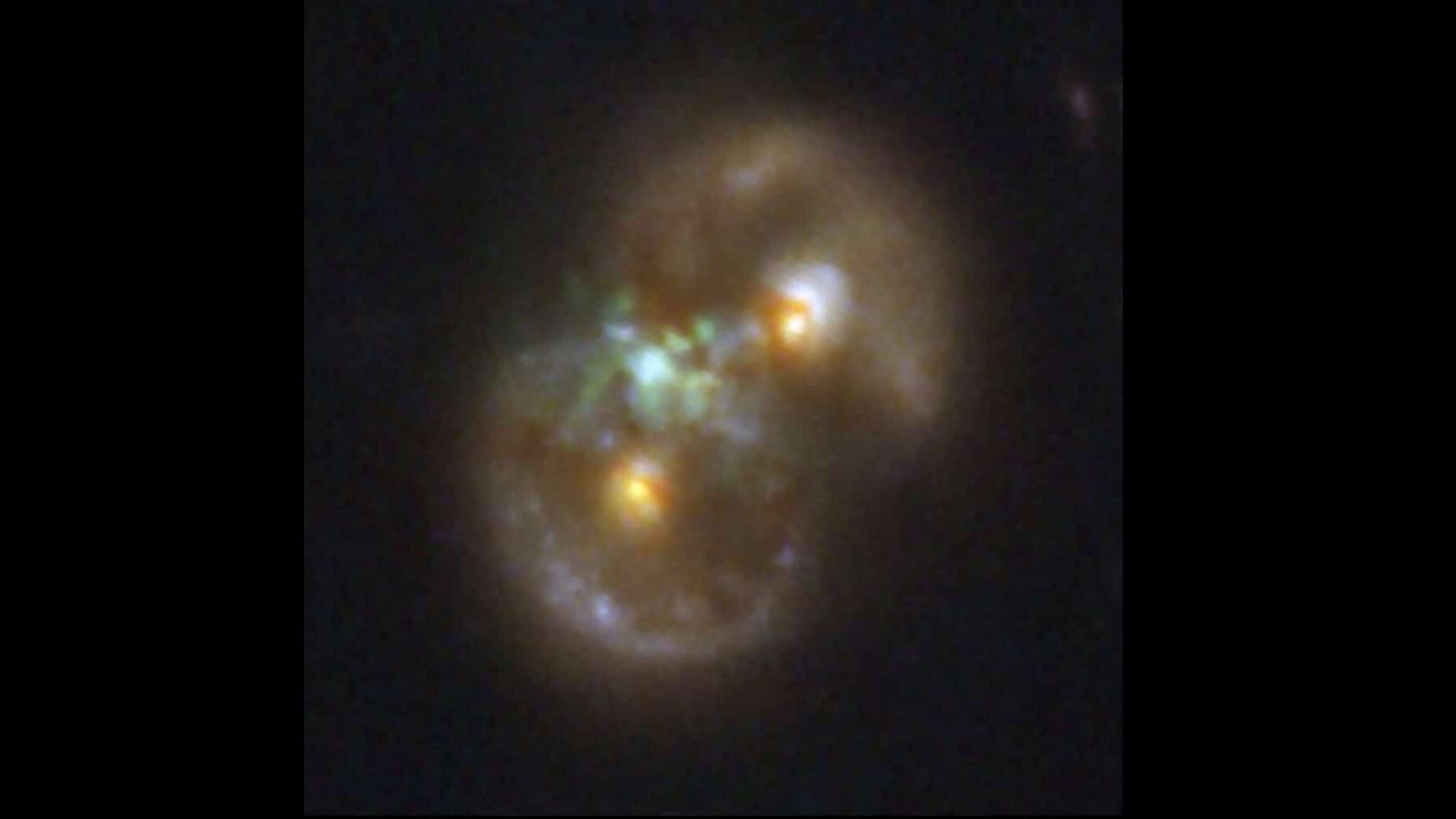 infinity galaxy collapsing black hole