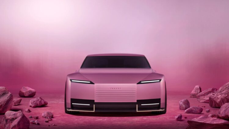 strange pink car 956 HP