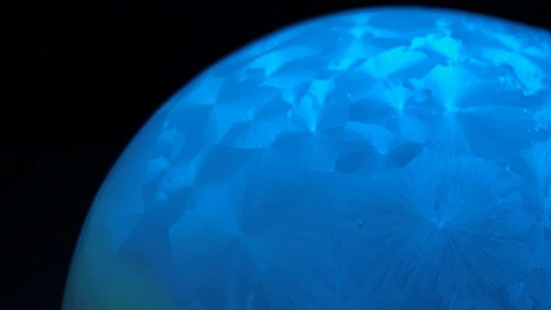 blue glow lights up the Solar System