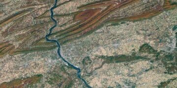 Satellite America's largest mine