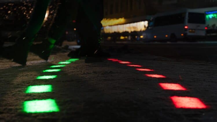 Floor traffic lights
