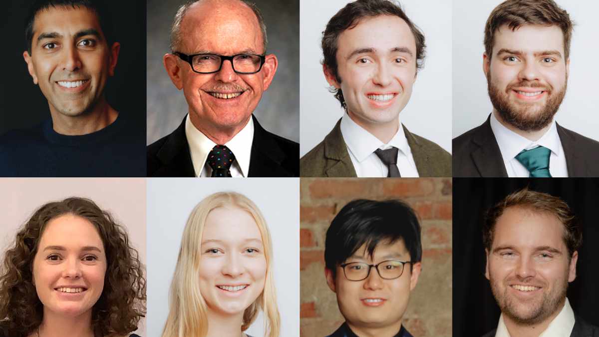 Collage of researchers behind the study showing a workaround to Bredt’s rule and “impossible” bridgehead double bonds.