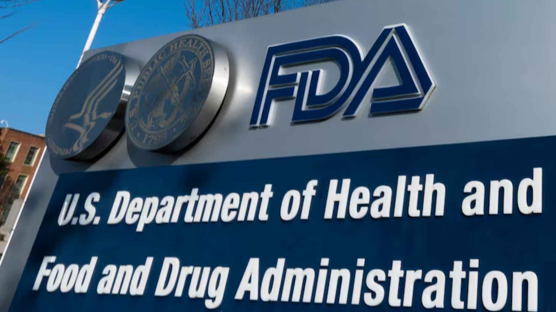 FDA sign outside the U.S. Food and Drug Administration as recall alert targets Ziac blood pressure tablets