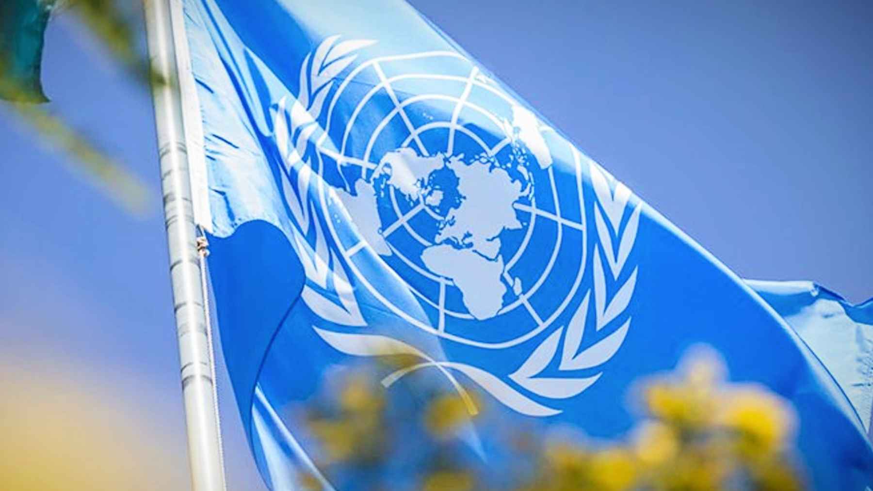 UN flag waving as WMO warns 2025 could be the second or third hottest year on record