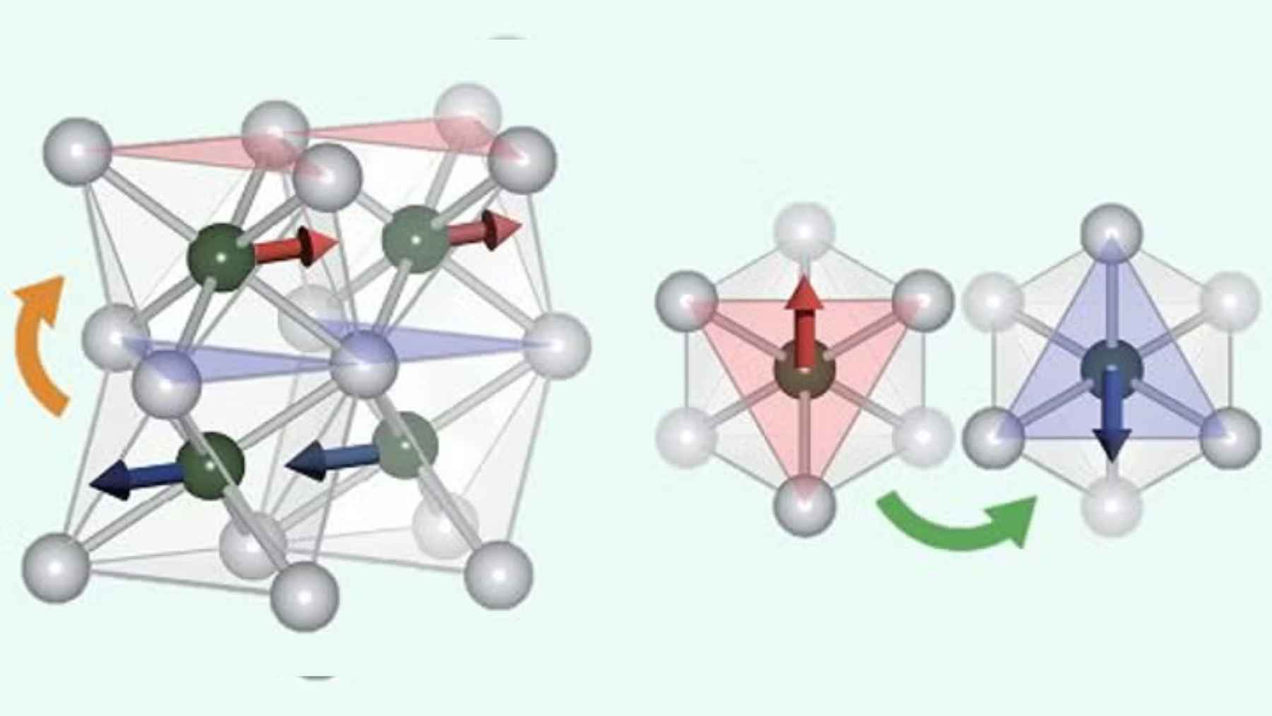High resolution X-ray image showing altermagnetic domain patterns in an ultrathin manganese telluride film.