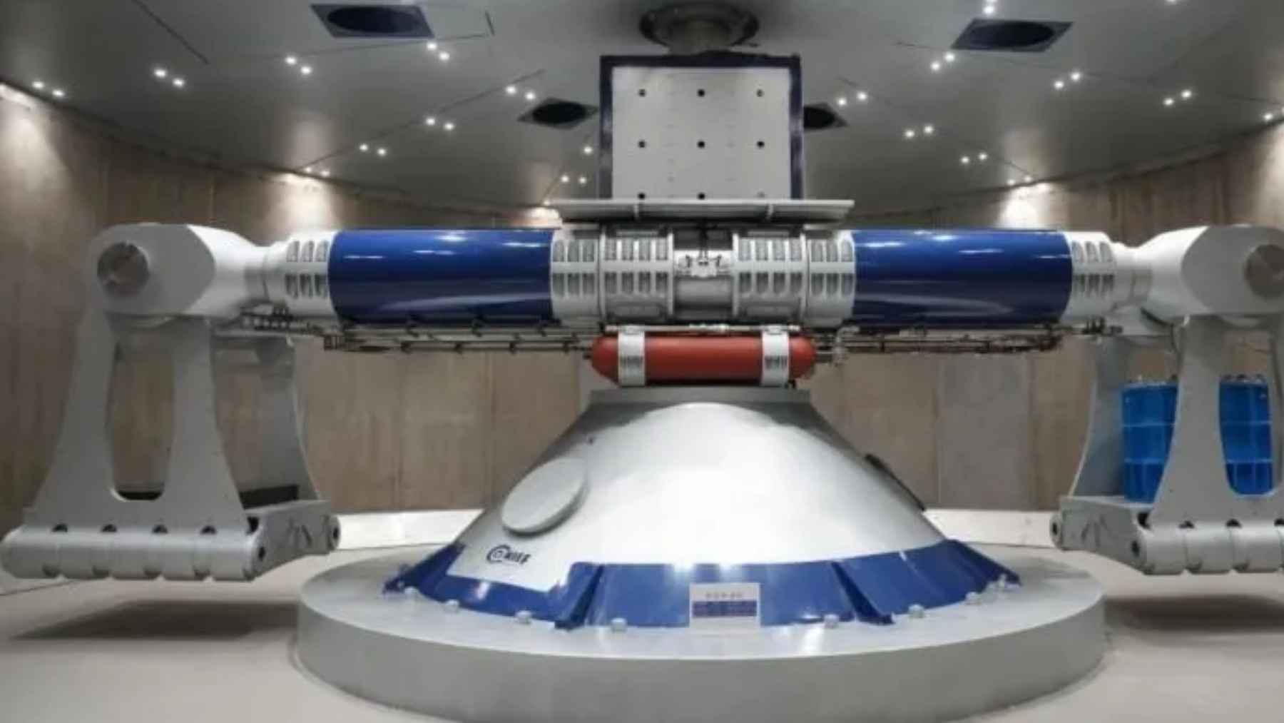 CHIEF1900 hypergravity centrifuge installed underground at Zhejiang University, designed to simulate extreme gravitational forces.