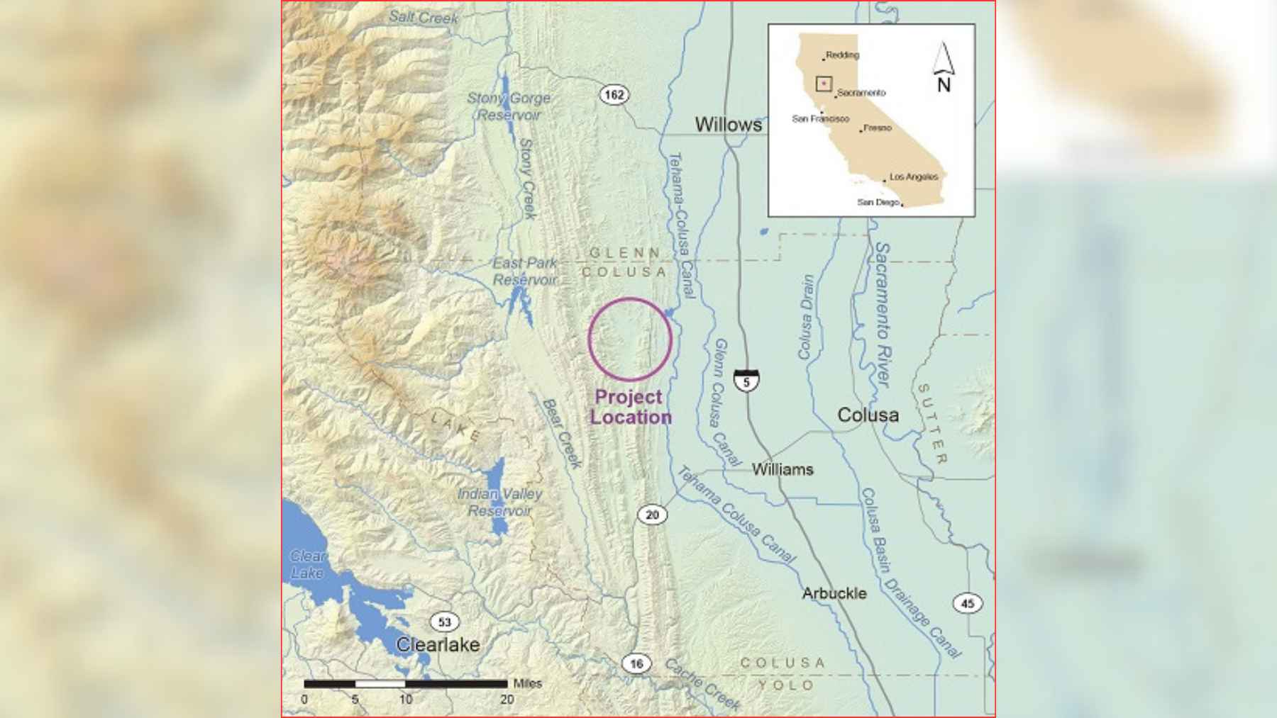 California's largest reservoir in half a century has been given the green light: it will cost nearly $7 billion, affect 24 million people, and could change the future of water in the state 1 Map showing the proposed Sites Reservoir project location in Colusa County, Northern California, west of the Sacramento River near Willows.