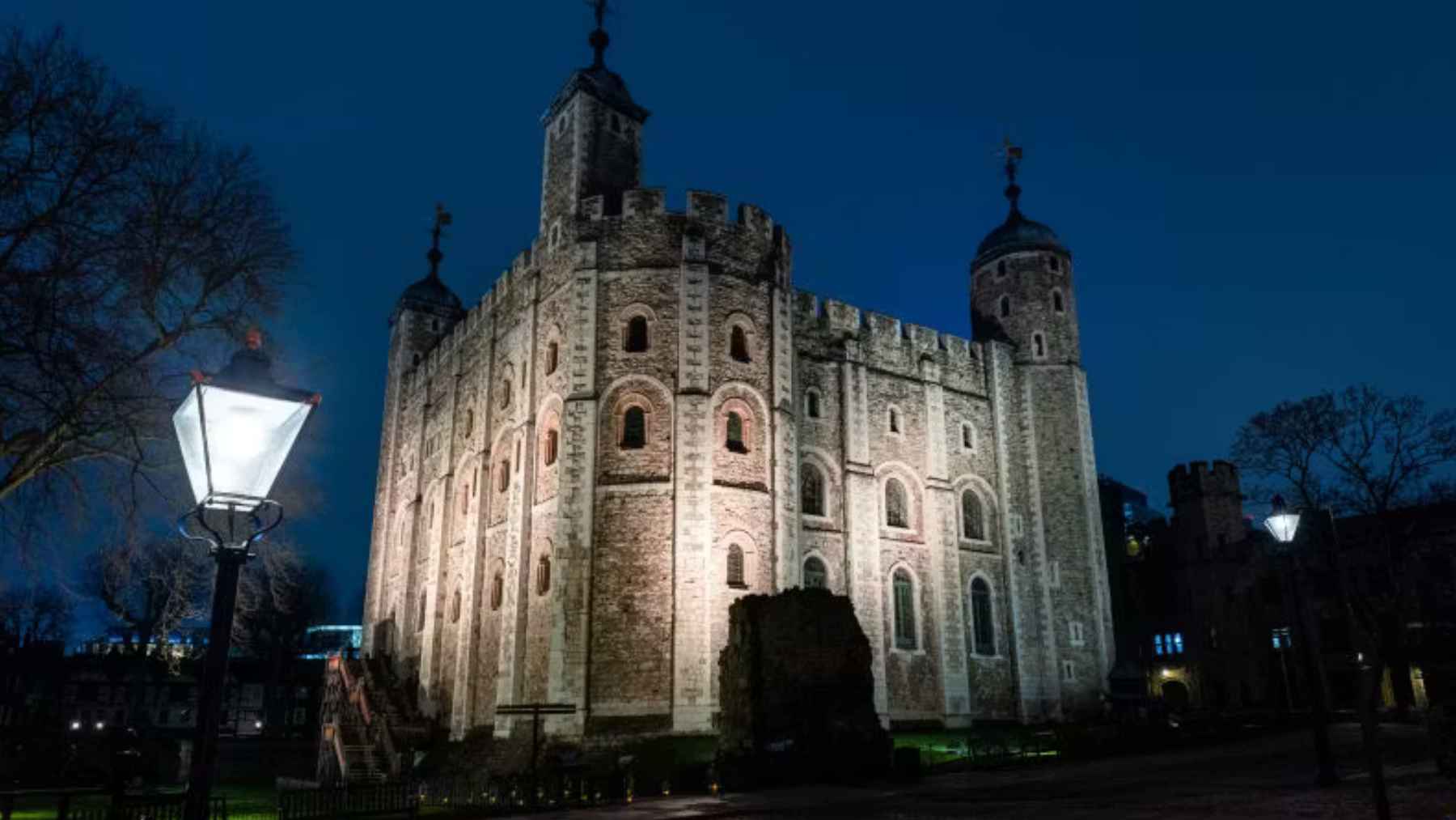 Archaeologists excavate medieval skeletons beneath the chapel at the Tower of London during a major archaeological dig