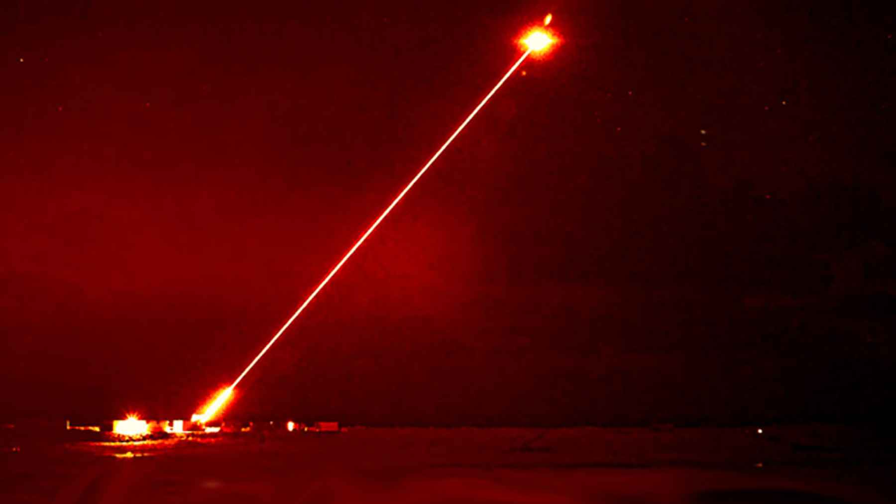 UK DragonFire laser weapon system during drone interception trials at the Hebrides range
