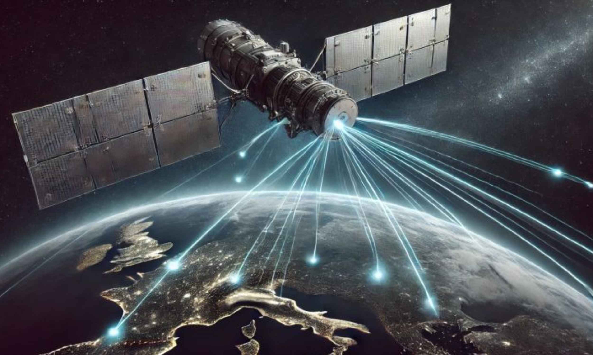 U.S. military satellite in low Earth orbit using laser communications for secure space-based data links