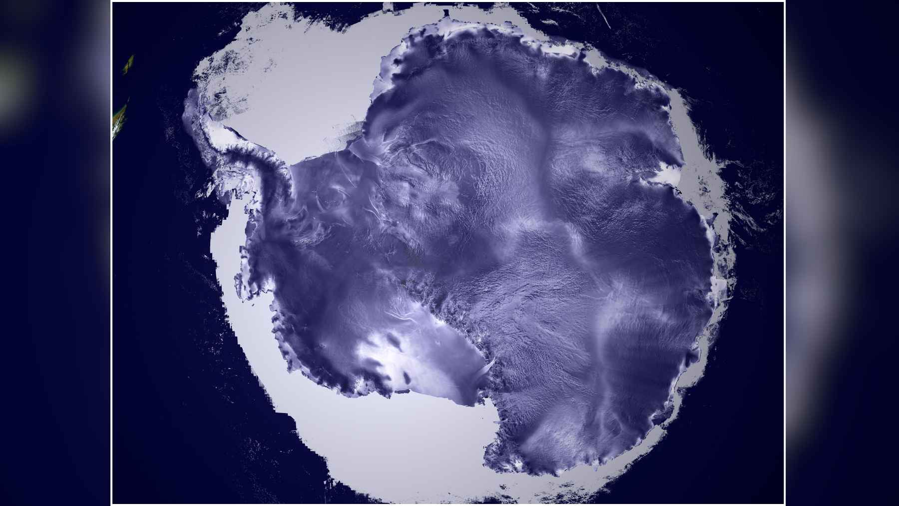 Map of Antarctica showing the Antarctic Geoid Low, the strange gravitational anomaly scientists say was formed by deep mantle movements