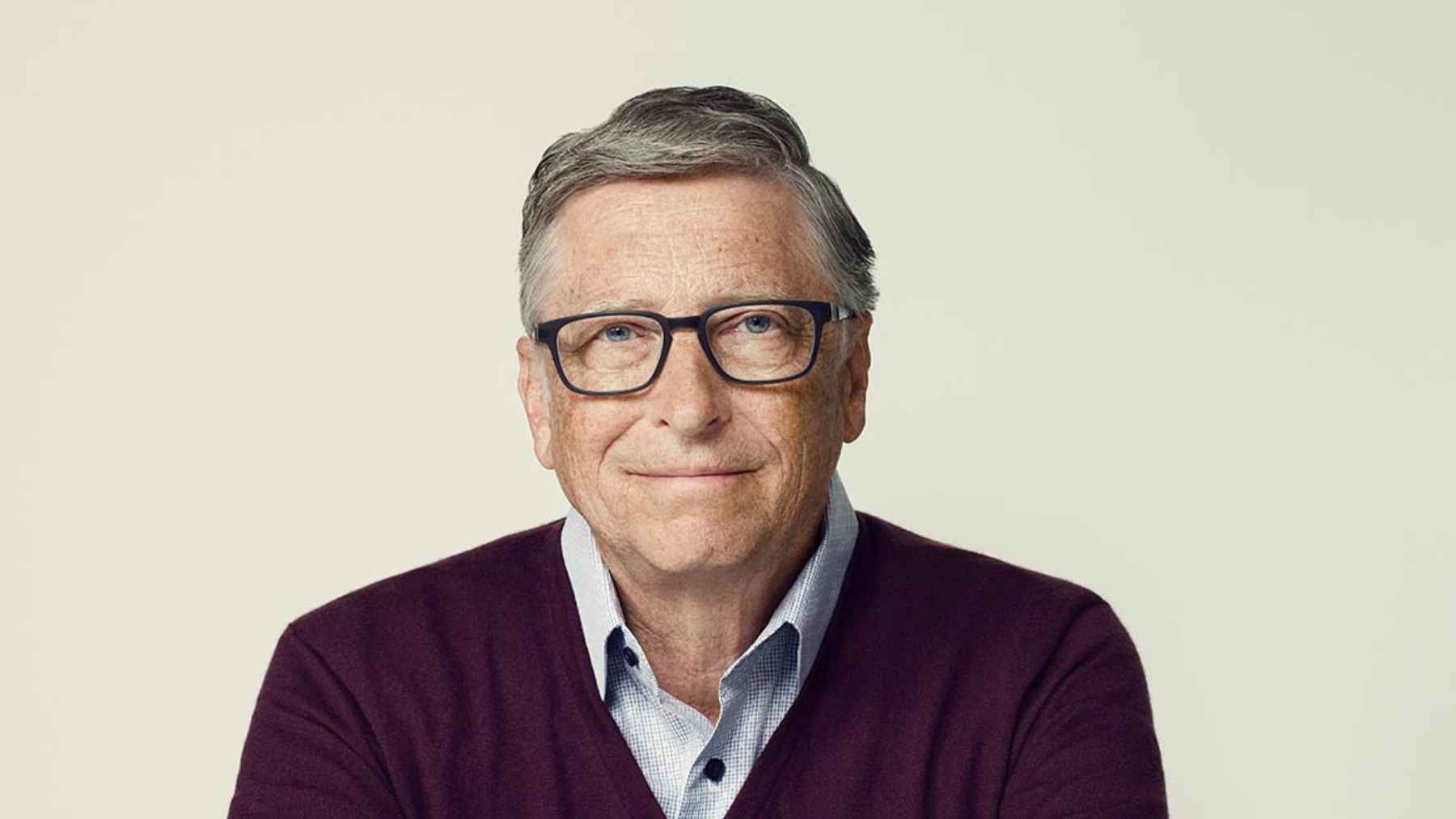 Portrait of Bill Gates, whose comments on steady improvement and long-term progress anchor a broader lesson about change
