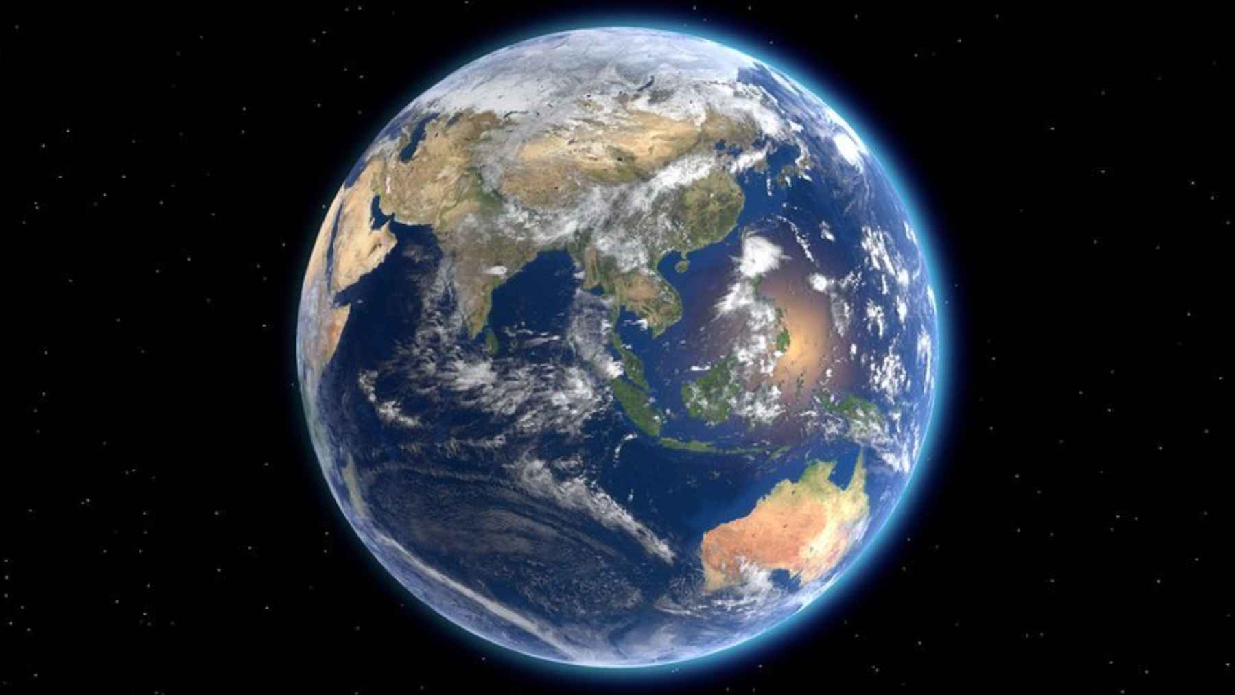 View of Earth from space illustrating rising global heat and oceans absorbing most of the planet’s excess energy