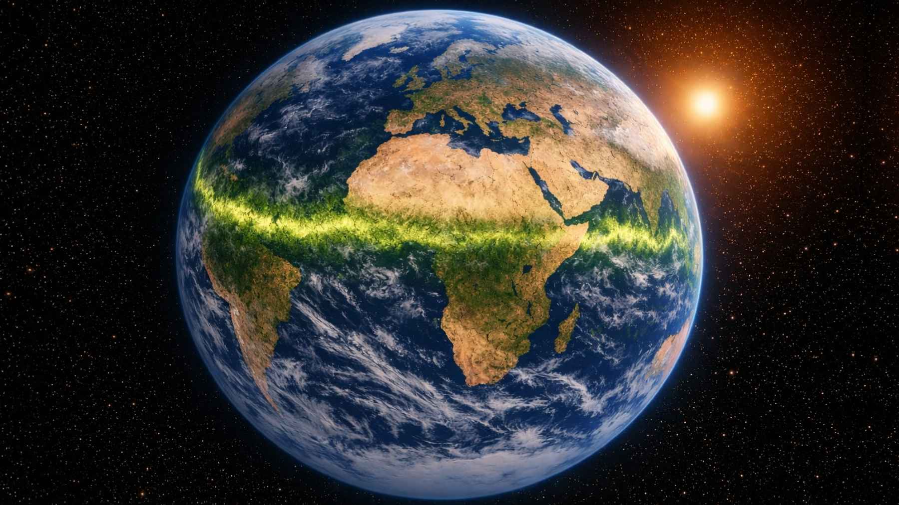 Earth’s “green heart” is drifting northeast, and scientists say the shift could reveal how climate change is reshaping life.