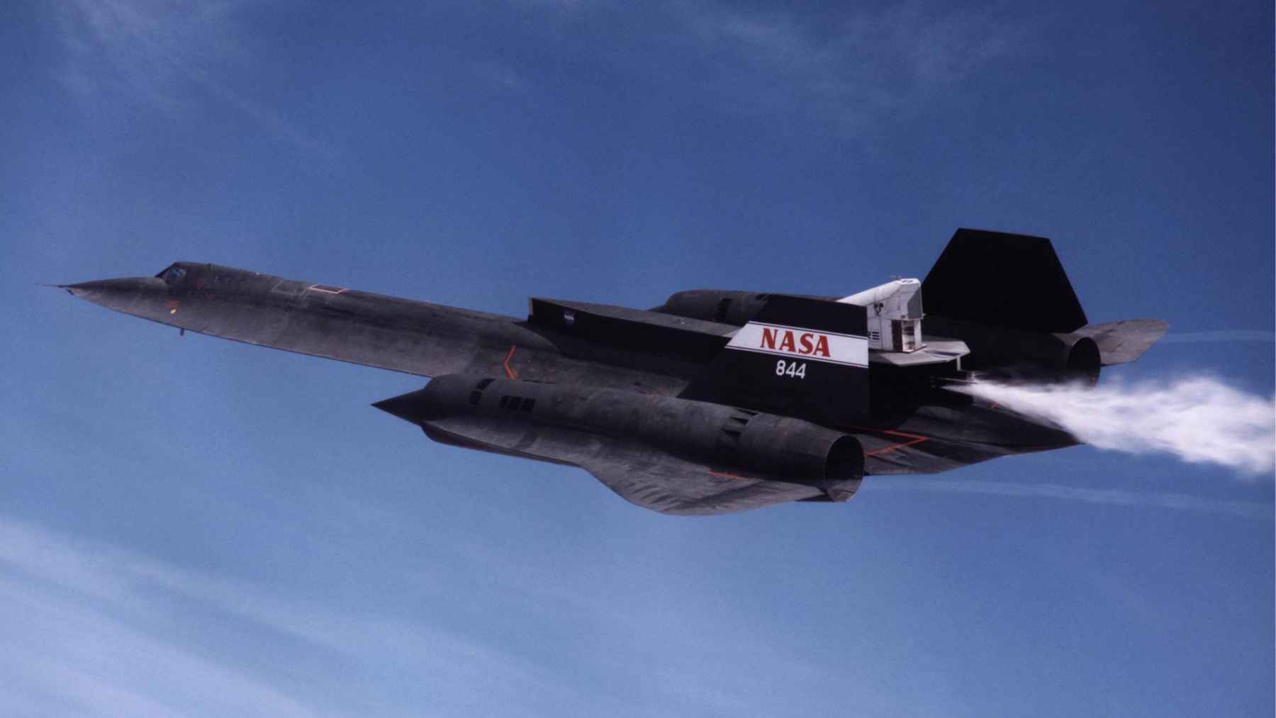 NASA SR-71 Blackbird flying at high altitude, the legendary aircraft linked to the Japan to California flight that appeared to travel through time