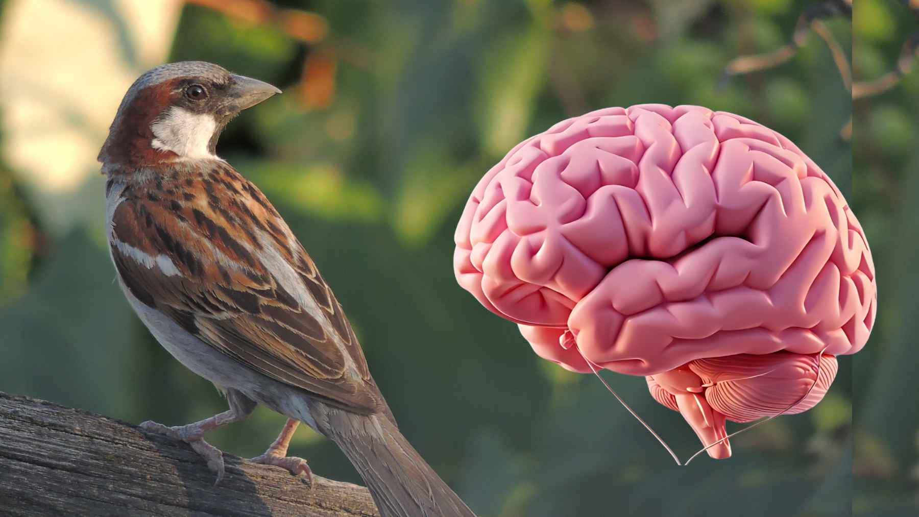 Birdwatcher using binoculars observing birds in nature linked to brain changes in attention and memory