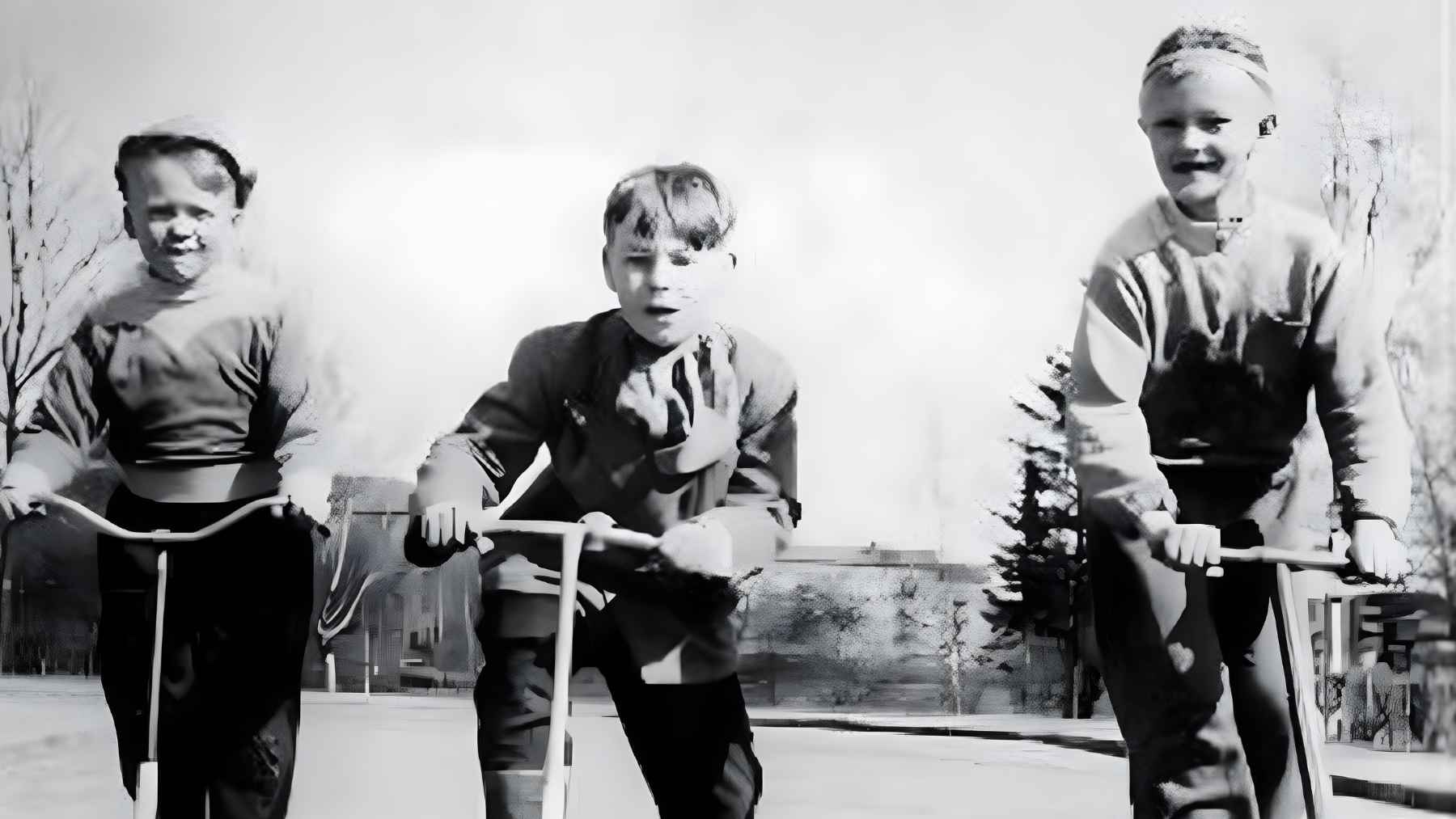 Child playing alone outdoors showing independence and self directed activity