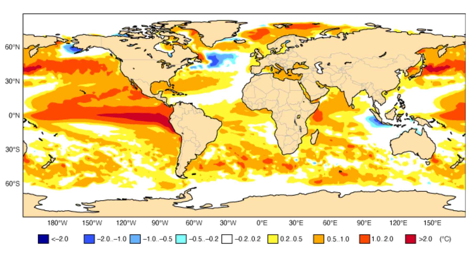 Underwater view of ocean currents and suspended particles, representing changing sea conditions linked to El Niño patterns