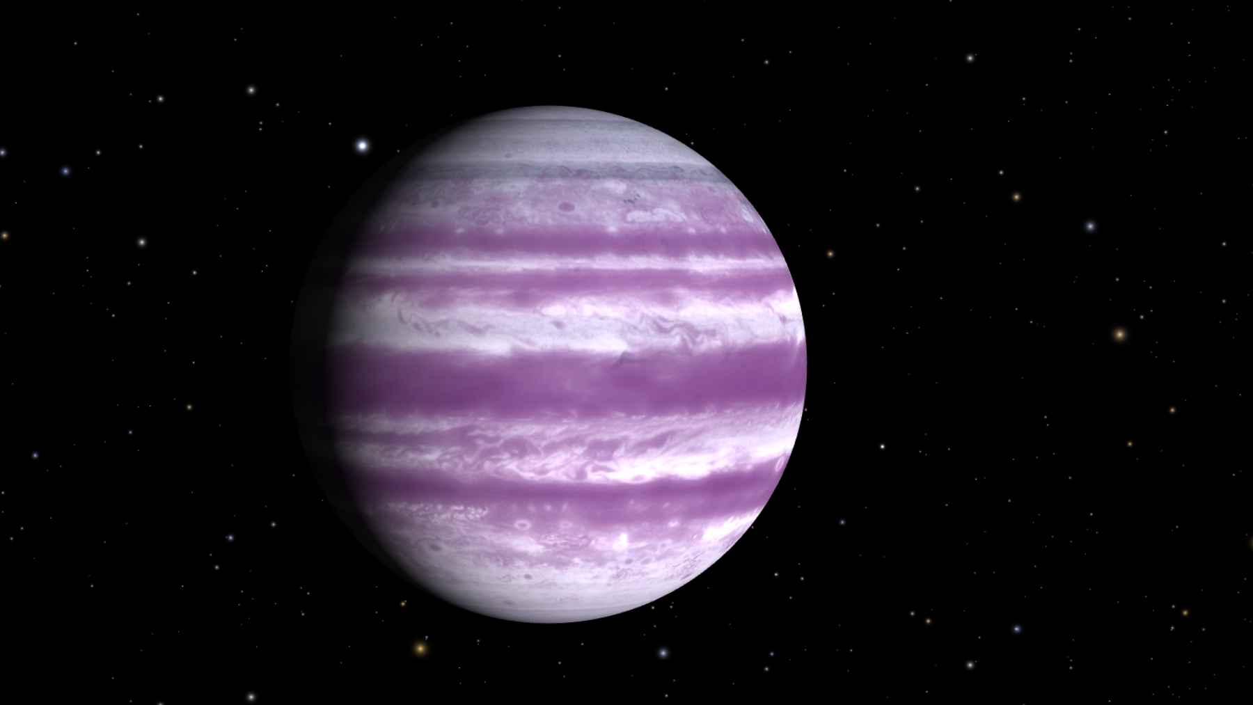 Artist’s illustration of a super-Earth exoplanet orbiting a red dwarf star in the habitable zone