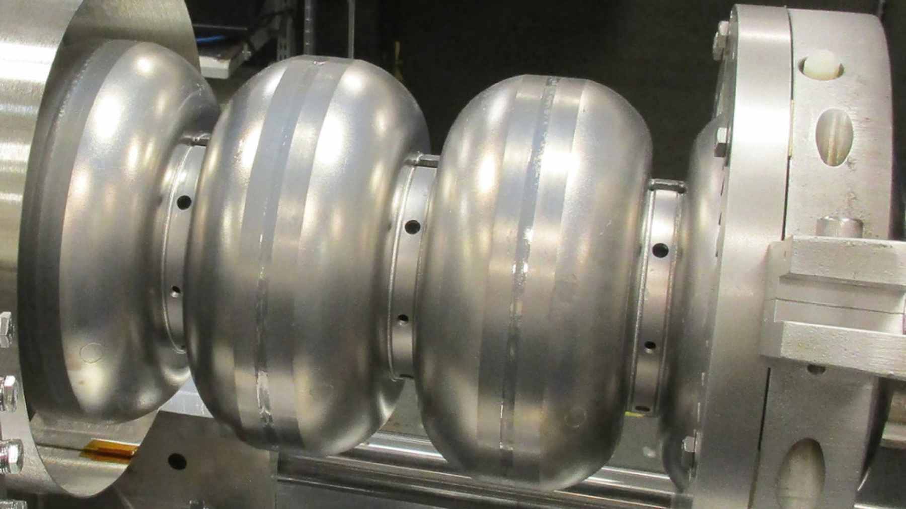 A complex, high-tech superconducting particle accelerator used for researching the reduction of long-term nuclear waste.