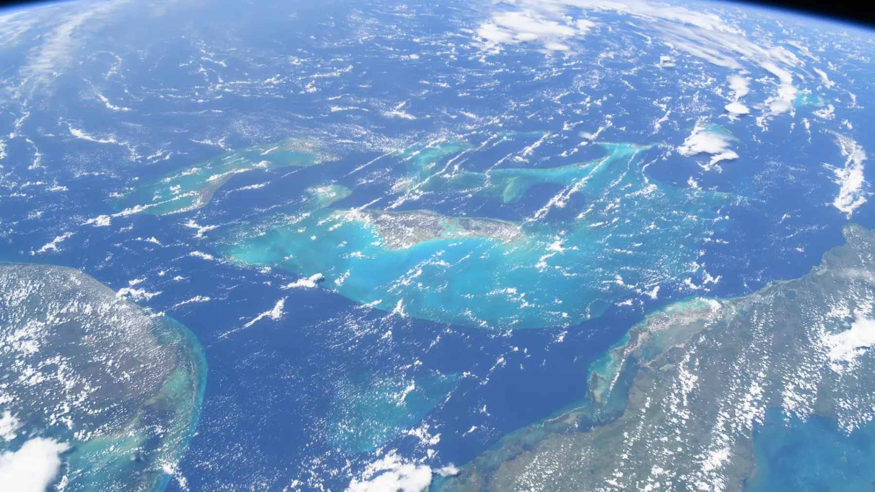 An aerial view of a coastal city facing encroaching floodwaters due to rising global sea levels.