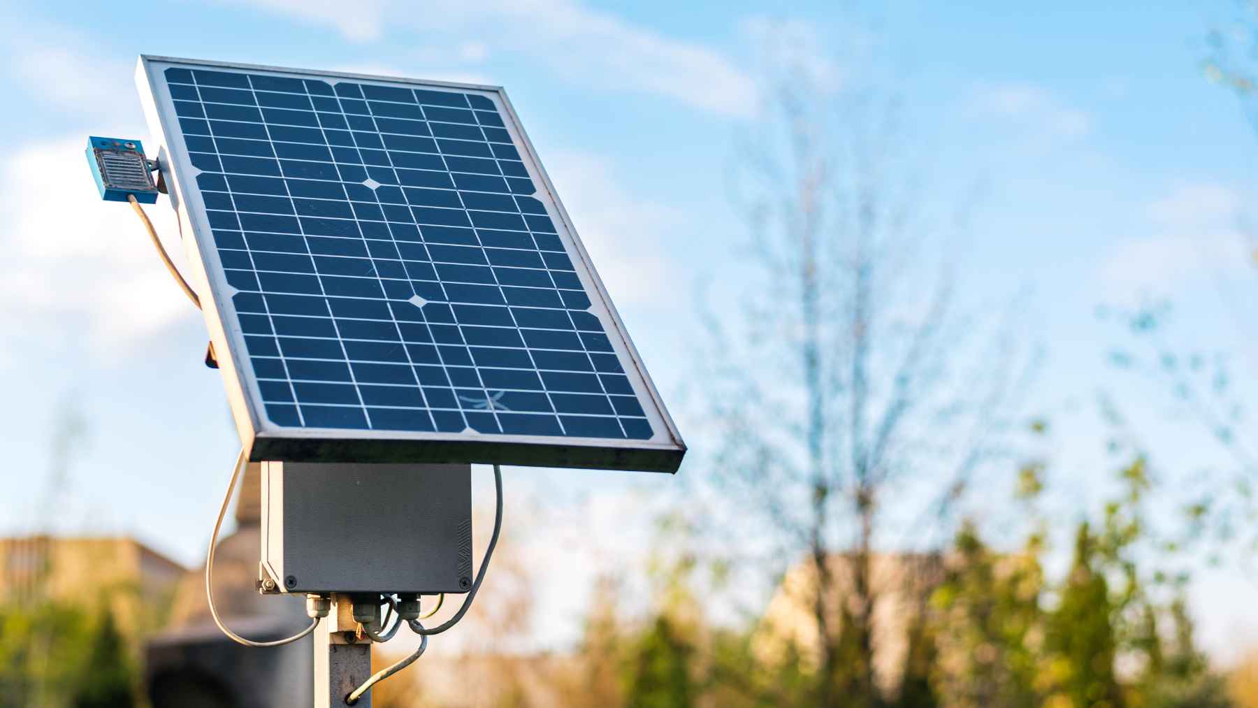 Standalone solar panel installation outdoors representing next generation energy efficiency and advanced solar technology