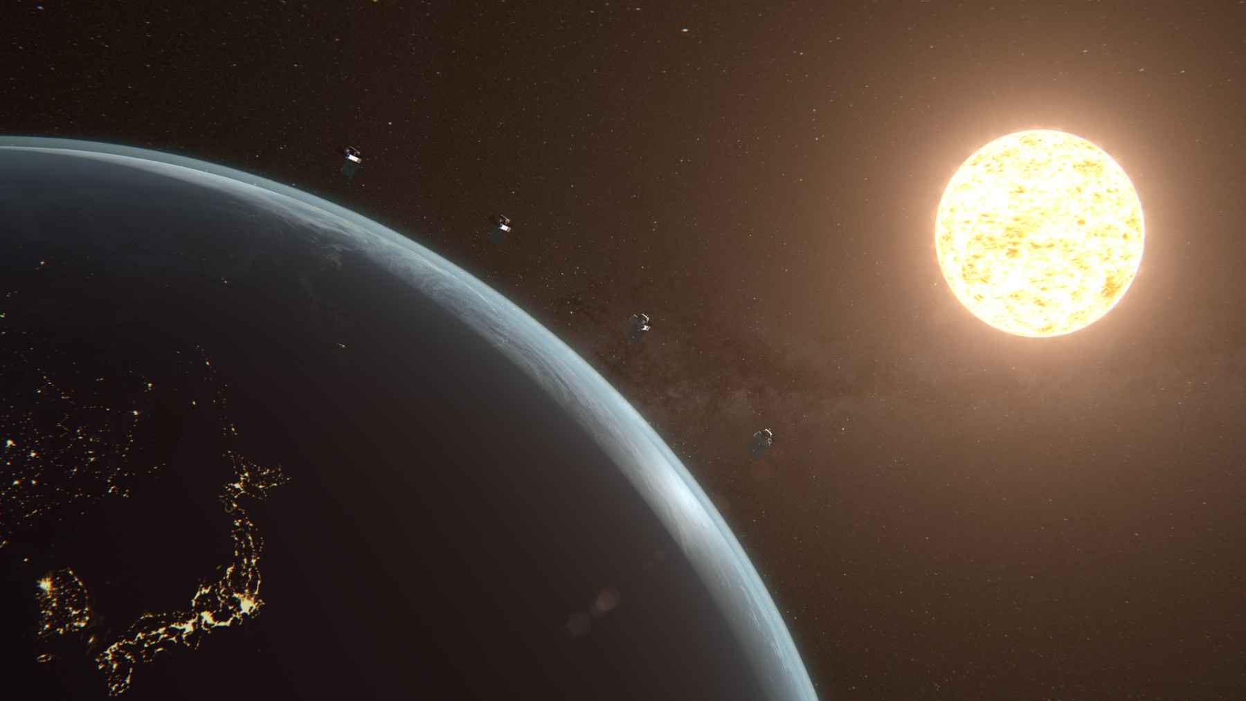 Solar storm activity affecting satellites in low Earth orbit with potential impact on GPS and communications