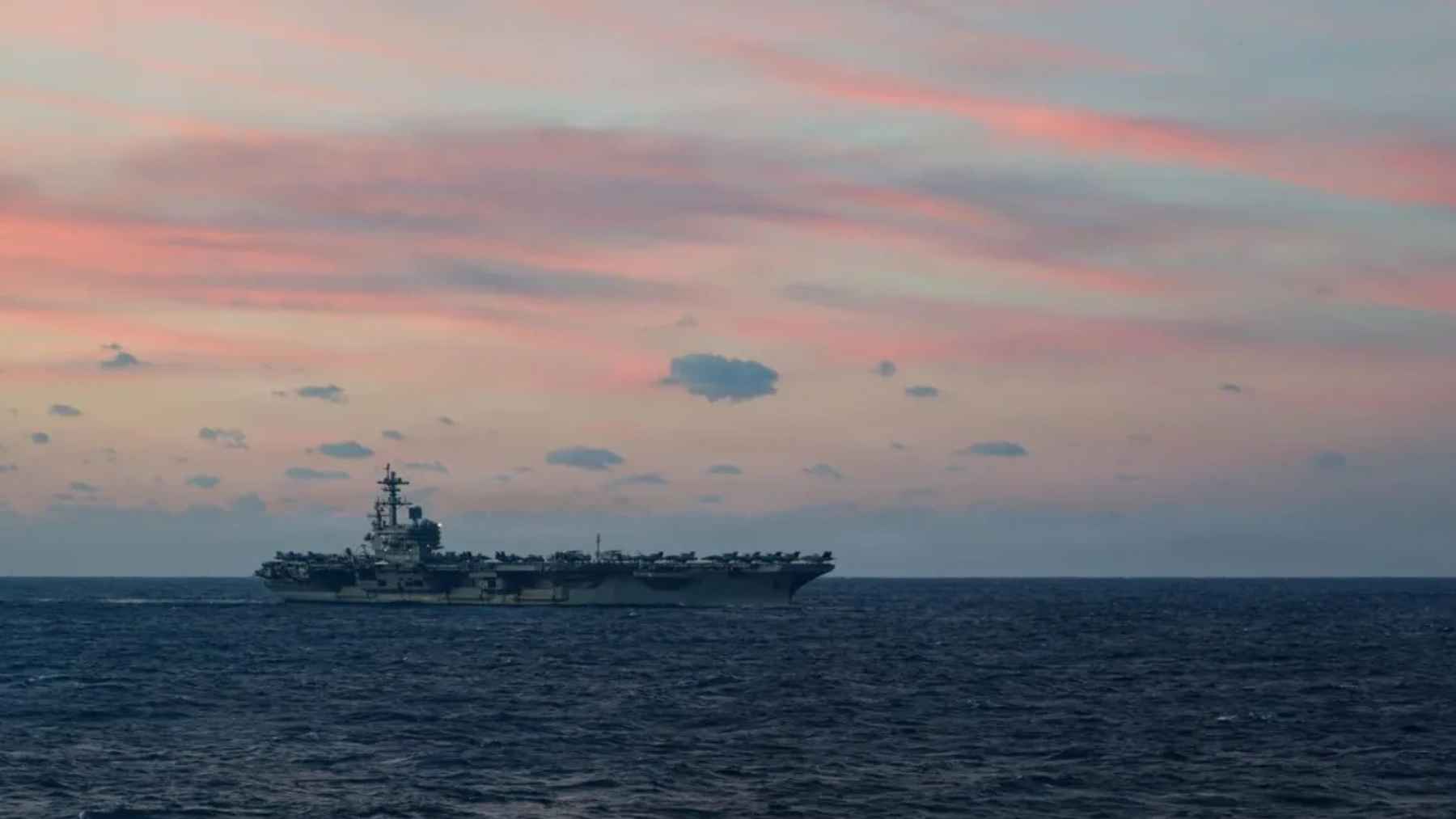 USS George H W Bush aircraft carrier returning to Naval Station Norfolk after Atlantic training exercise.