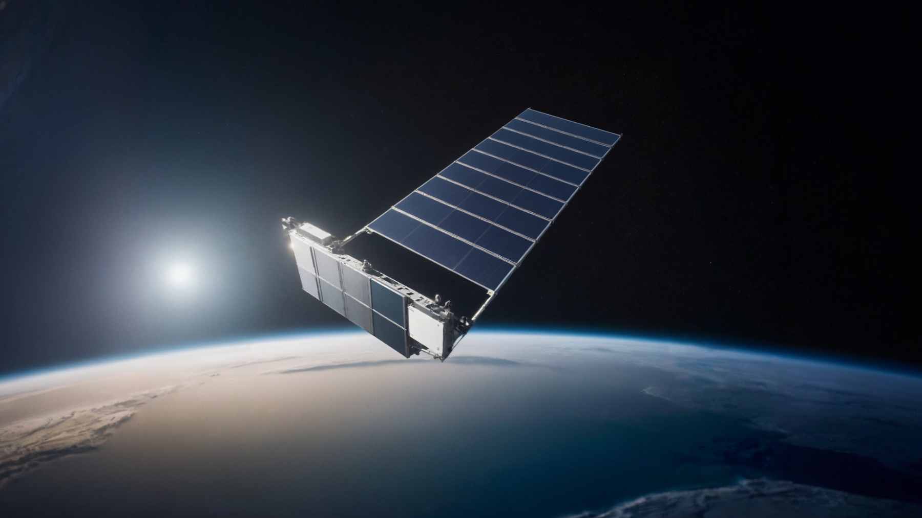 A bright orange streak of light fragmenting as it slowly crosses the dark pre-dawn sky over Victoria, Australia.