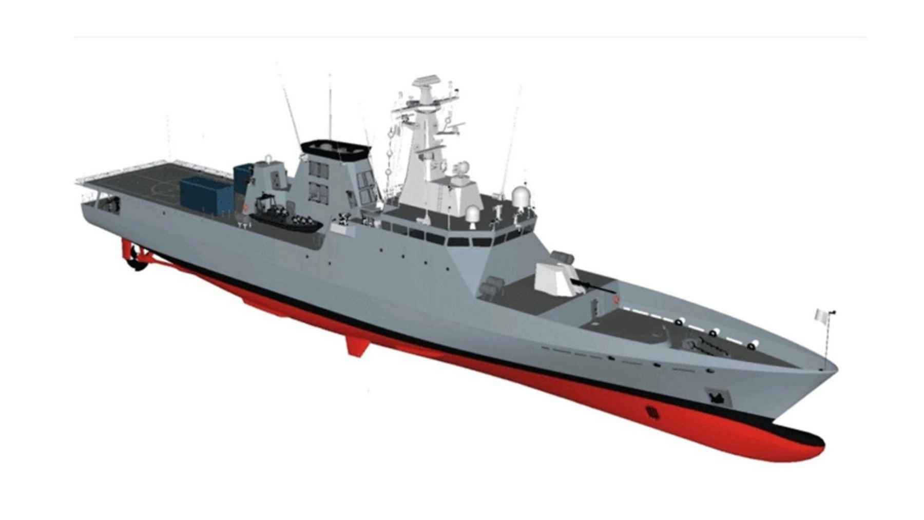 Spain breaks 40 years of tradition with Morocco as it tests a 2,020-ton patrol vessel that strengthens its navy with advanced military technology 1 Digital render of the Avante 1800 offshore patrol vessel built by Spain for the Royal Moroccan Navy