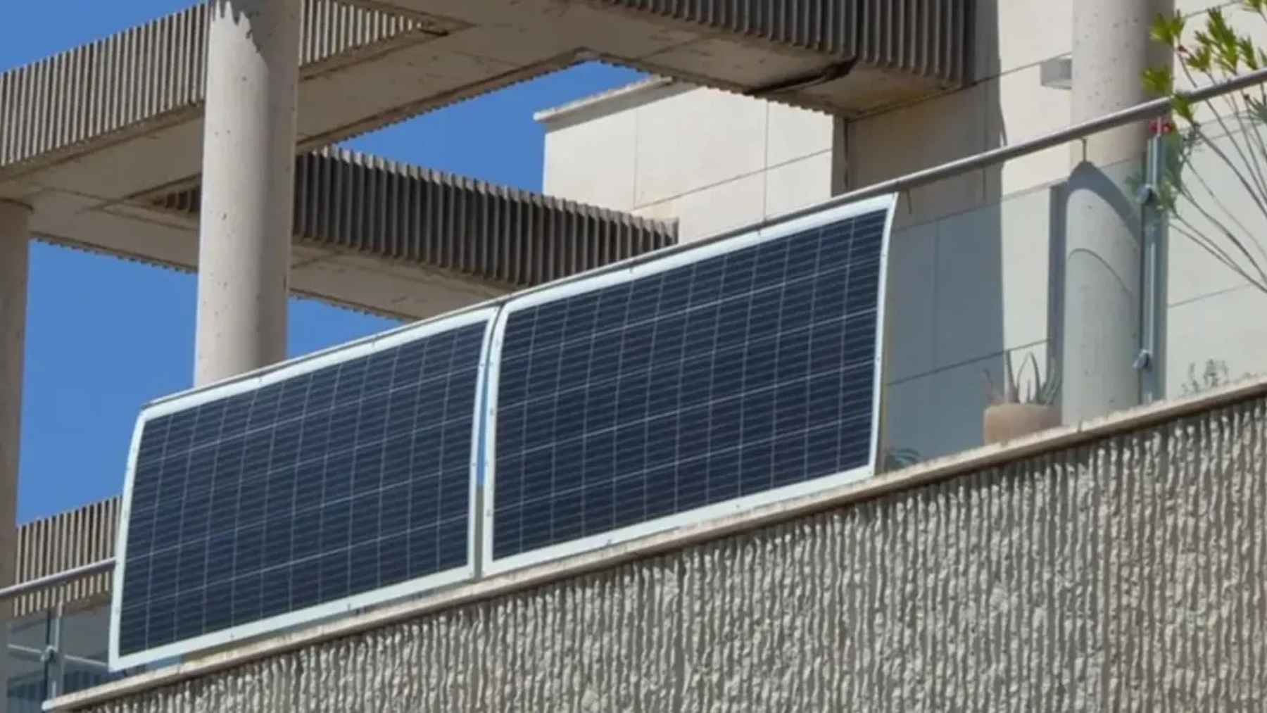 Solar panels mounted on an apartment balcony in Poland during a legal dispute over residential renewable energy systems