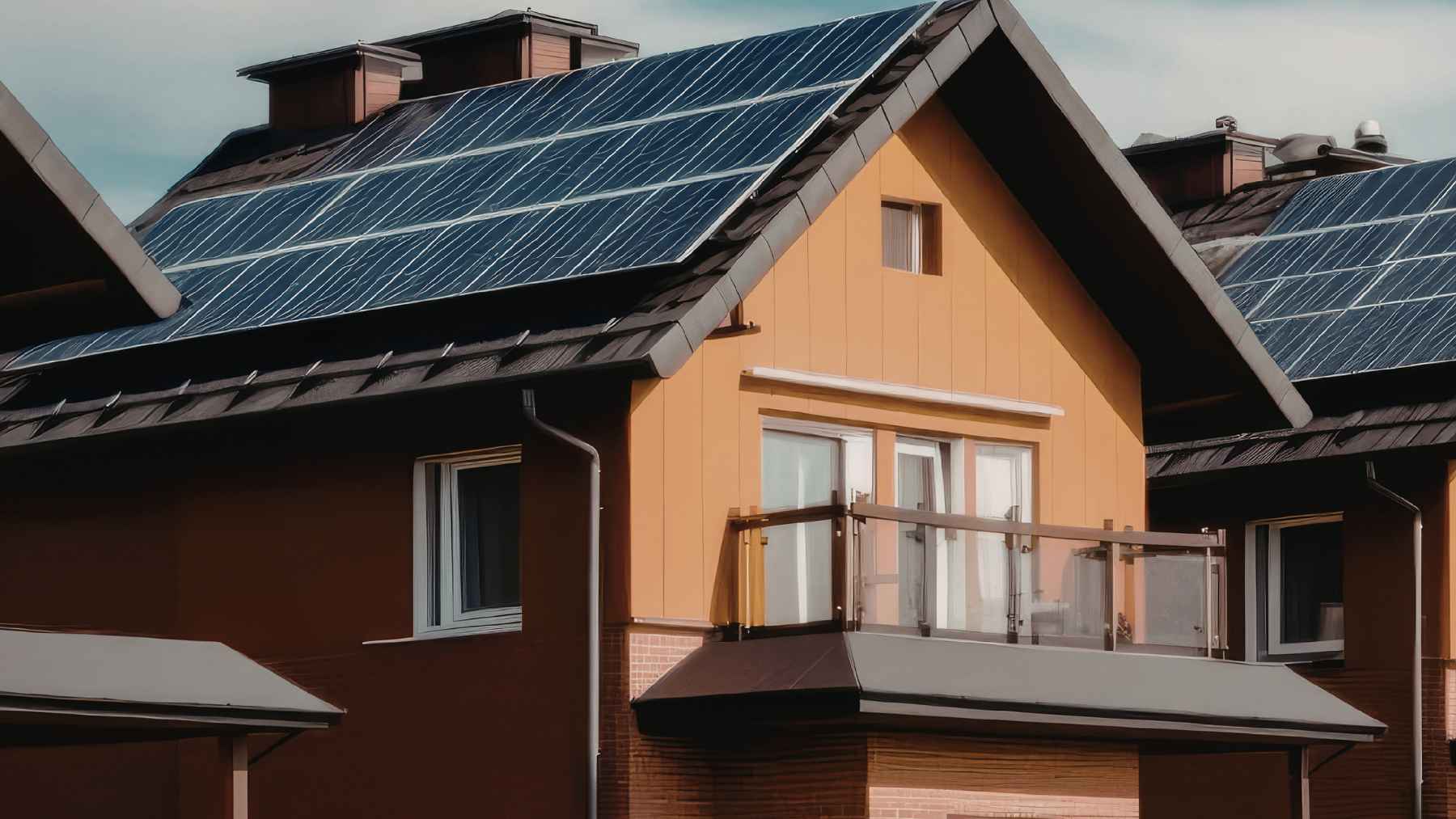 Small solar panels installed on an apartment balcony in Poland during a legal dispute over residential clean energy use