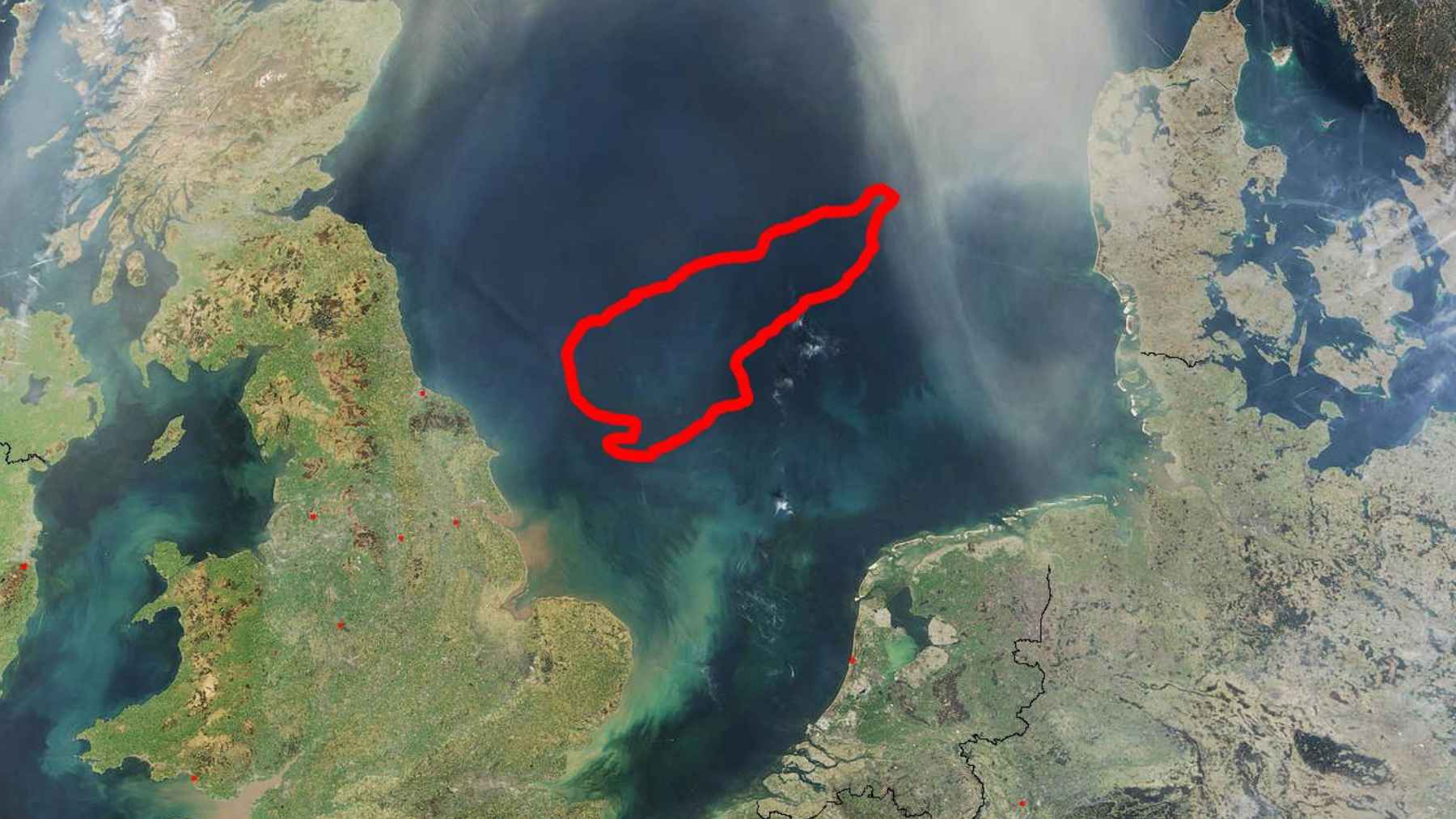 Reconstruction of Doggerland landscape with forests and rivers connecting ancient Europe and Britain before submersion