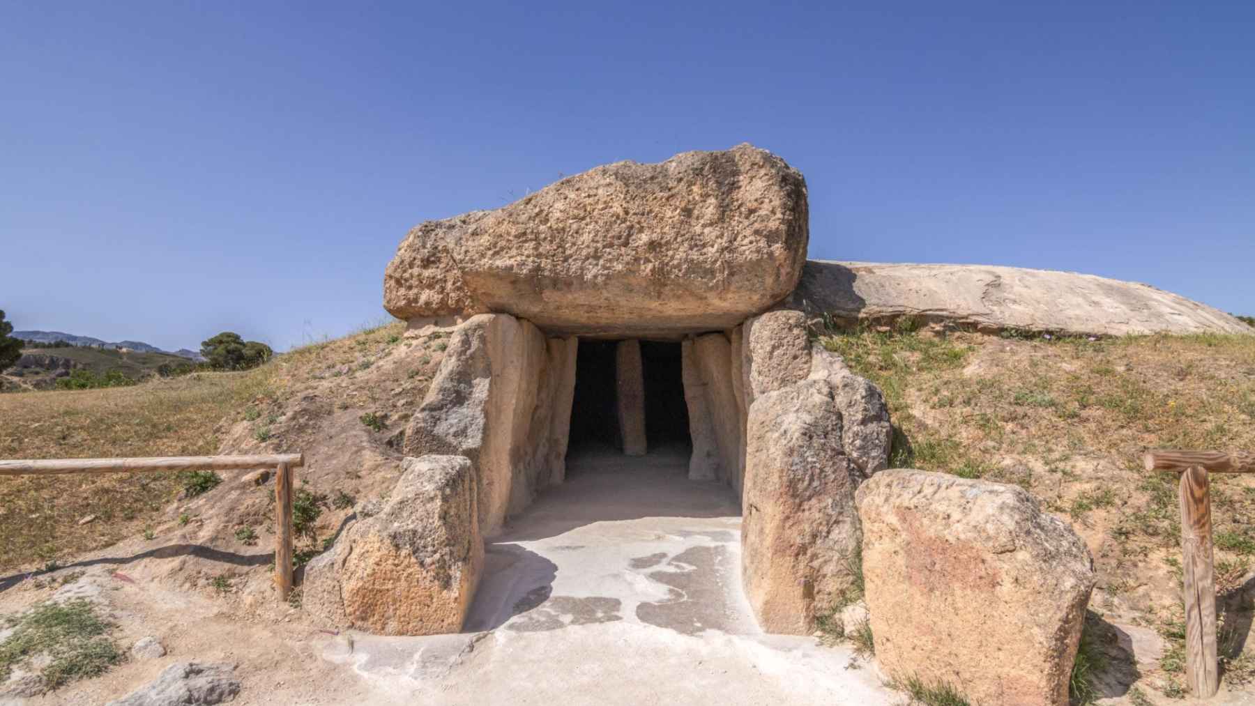 DNA solves the mystery of medieval people found in a Spanish Stone Age site, proving that the oldest layer of a place was not the whole story 1 Entrance of the Dolmen of Menga, a Stone Age monument in Antequera, Spain.