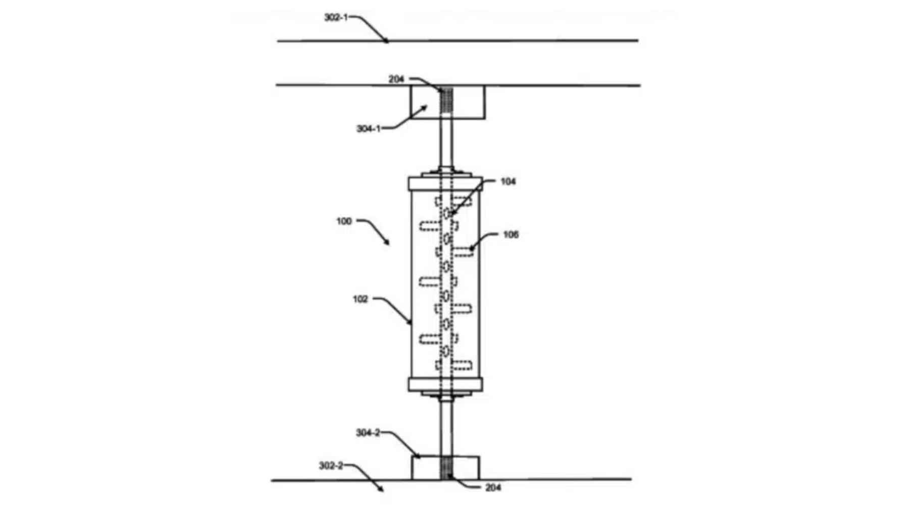 Scientists create a cylinder filled with steel spheres that can reduce earthquake impacts on buildings and bridges without needing electricity 1 Patent diagram of a passive earthquake damping device with a cylinder, shaft, and internal steel spheres