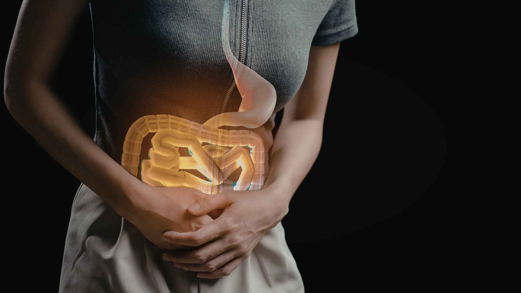 Illustration of the esophagus showing acid reflux and early changes linked to esophageal cancer risk