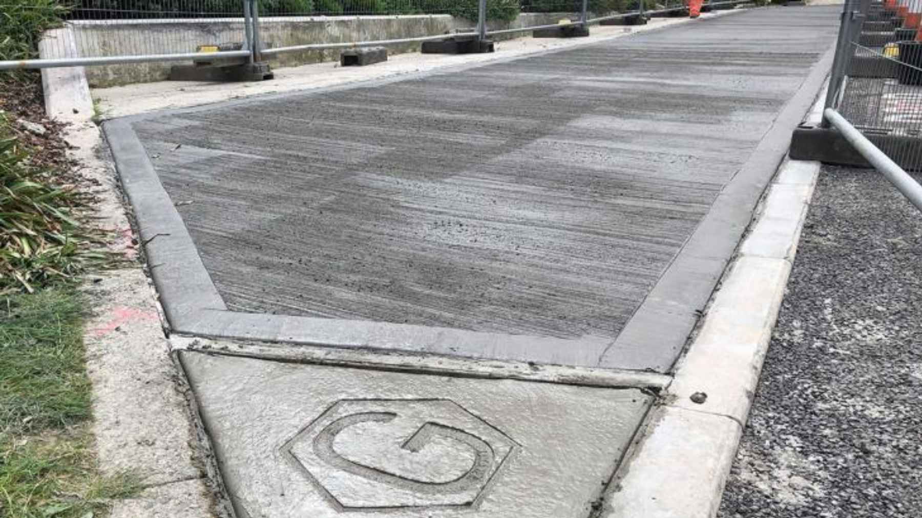 Graphene-infused concrete promises lighter builds with less cement, and the payoff could be longer-lasting structures with a smaller footprint 1 Core samples taken from graphene-enhanced concrete during field testing.