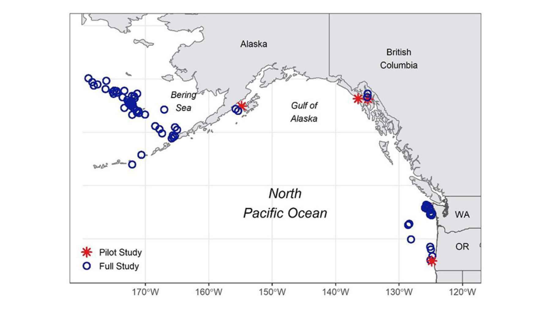 Historic discovery: scientists find a 399-year-old shark born in 1627… and its “real age” raises an uncomfortable question about the ocean that nobody wants to answer 1 Map showing Greenland shark study locations across the North Pacific, Alaska, and Arctic waters