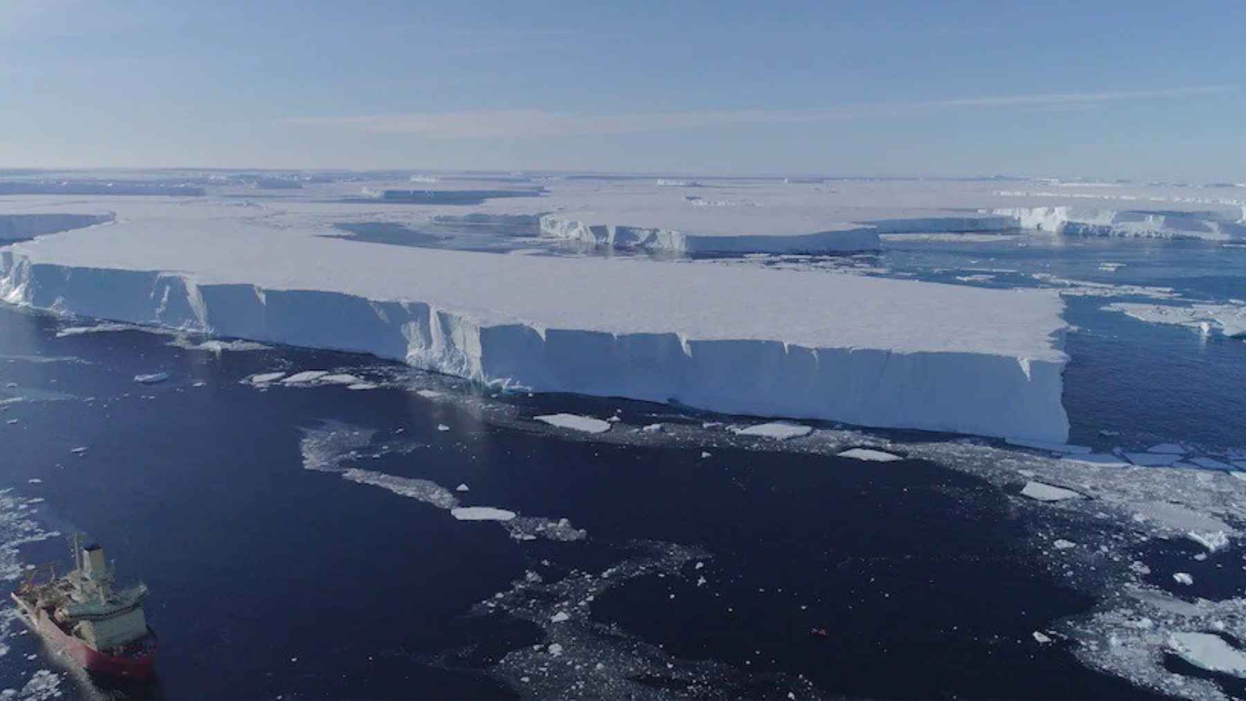 Thwaites Glacier in West Antarctica linked to proposals for an underwater seabed curtain to slow ice melt