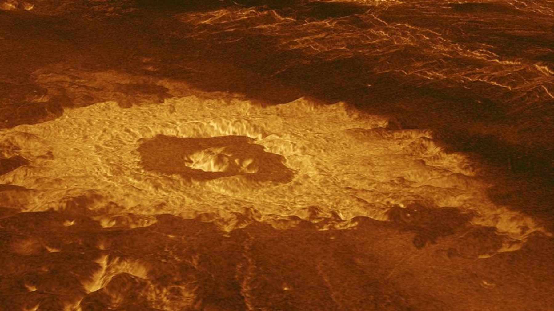 Astronomers claim they have found Venus’ first volcanic cave, and the idea of a natural shelter on a hellish planet forces new questions about what is happening under the surface 1 Radar analysis of the Nyx Mons region on Venus showing the skylight and subsurface cavity of a discovered lava tube.