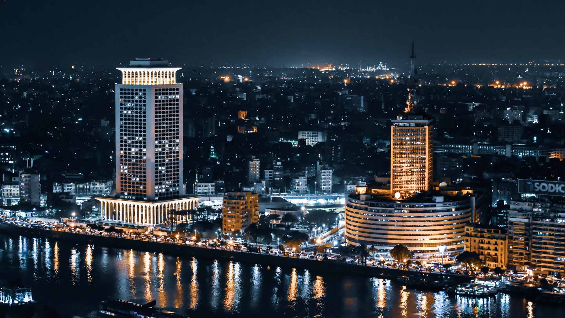 The Iconic Tower rising above the Central Business District in Egypt’s New Administrative Capital, a massive urban development project in the desert.
