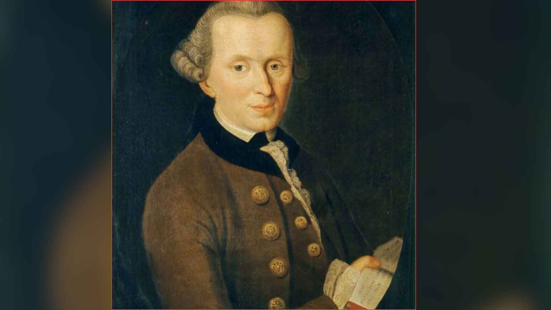 Portrait of philosopher Immanuel Kant, known for his theory of morality based on duty rather than rewards.