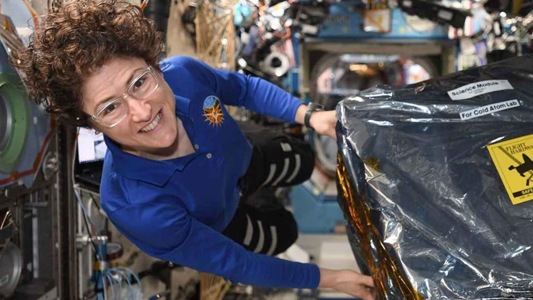 NASA’s Cold Atom Lab aboard the International Space Station, where ultracold atoms are used to study quantum physics in microgravity.