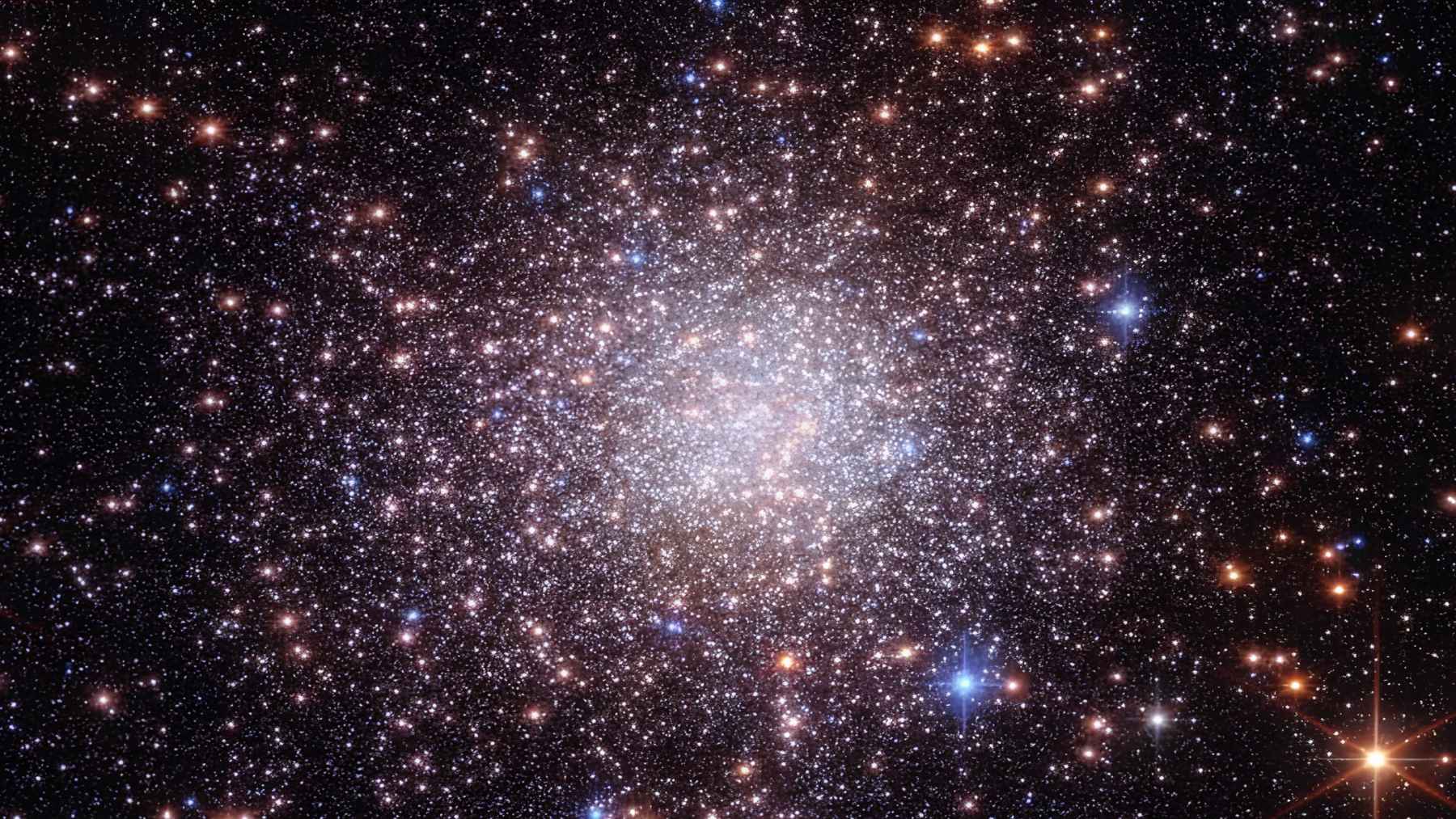 Dense view of Terzan 5 showing tightly packed stars in the Milky Way bulge