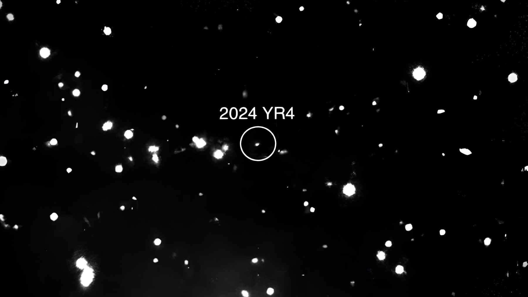 Asteroid 2024 YR4 observed by the Magdalena Ridge 2.4-meter telescope on January 27, 2025.