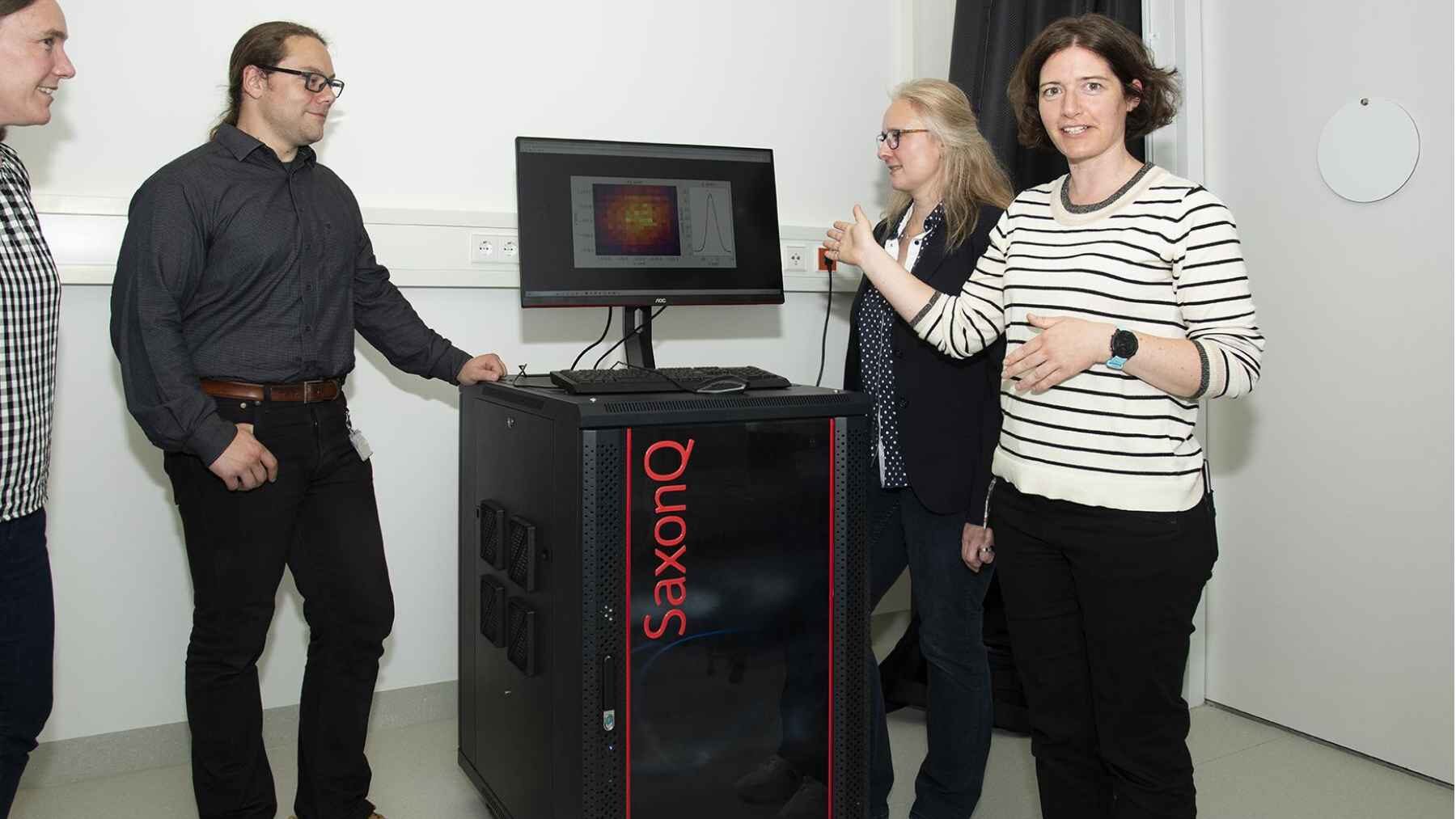 SAXON Q room-temperature quantum computer operating in a research facility in Germany.