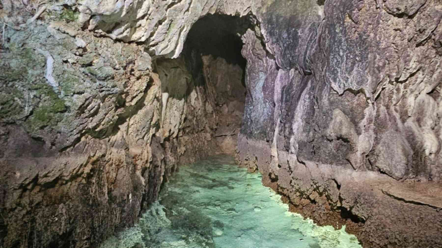Rock-cut tunnel of the pre-Roman aqueduct at Monteleone Sabino